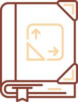 Trigonometry Line Two Color Icon vector