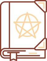 Spell Line Two Color Icon vector