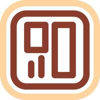 Layout Line Two Color Icon vector