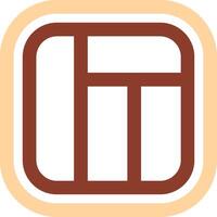 Layout Line Two Color Icon vector