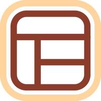 Layout Line Two Color Icon vector