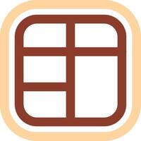 Layout Line Two Color Icon vector