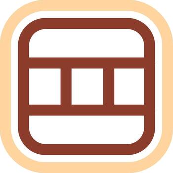 Layout Line Two Color Icon vector
