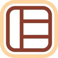 Layout Line Two Color Icon vector