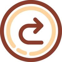 Forward Line Two Color Icon vector
