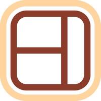 Layout Line Two Color Icon vector