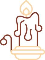 Candles Line Two Color Icon vector