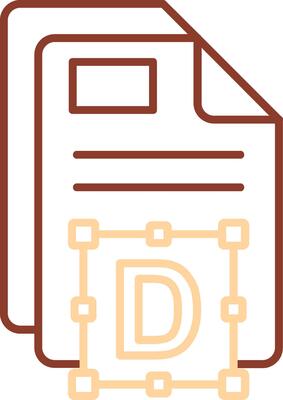 Font Line Two Color Icon