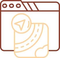 Gpu Line Two Color Icon vector