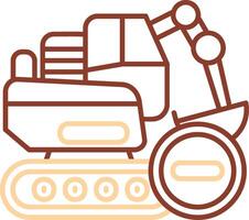 Construction Line Two Color Icon vector