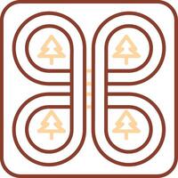 Overpass Line Two Color Icon vector