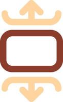Carousel vertical Line Two Color Icon vector