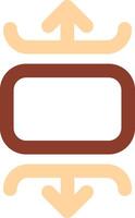 Carousel vertical Line Two Color Icon vector