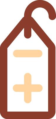 Add tag Line Two Color Icon