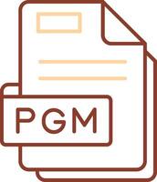 Pgm Line Two Color Icon vector