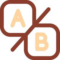 Compare ab Line Two Color Icon vector