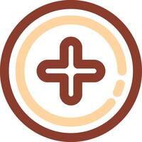 Add 2 Line Two Color Icon vector