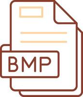 Bmp Line Two Color Icon vector