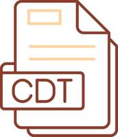 Cdt Line Two Color Icon vector