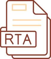 Rta Line Two Color Icon vector