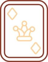 Joker Line Two Color Icon vector