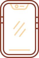 Smartphone Line Two Color Icon vector