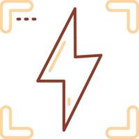 Flash Line Two Color Icon vector