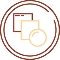Blend Line Two Color Icon vector