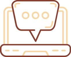 Laptop Line Two Color Icon vector