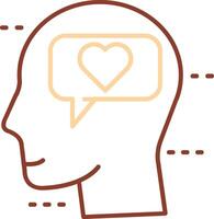 Dialog Line Two Color Icon vector