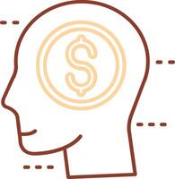 Greed Line Two Color Icon vector