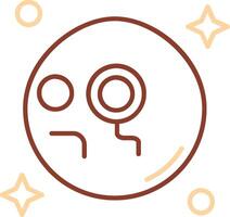 Monocle Line Two Color Icon vector