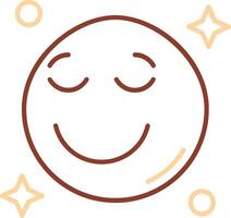 Relieved Line Two Color Icon vector