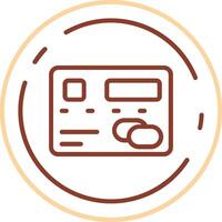 Pay Line Two Color Icon vector