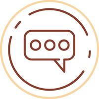 Comment Line Two Color Icon vector