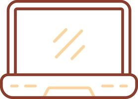 Laptop Line Two Color Icon vector