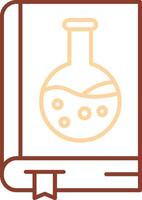 Chemistry book Line Two Color Icon vector