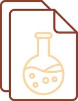 Document Line Two Color Icon vector