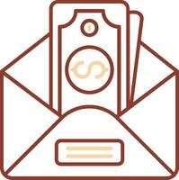 Envelope Line Two Color Icon vector
