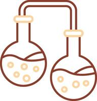 Experiment Line Two Color Icon vector