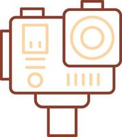 Action camera Line Two Color Icon vector