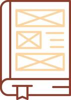 Cover Line Two Color Icon vector