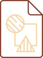 File Line Two Color Icon vector
