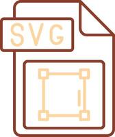 Svg file format Line Two Color Icon vector