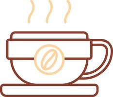 Coffee mug Line Two Color Icon vector