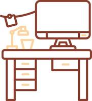 Workspace Line Two Color Icon vector