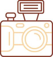 Camera Line Two Color Icon vector