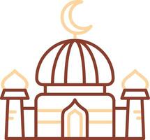 Dome Line Two Color Icon vector