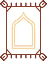 Prayer mate Line Two Color Icon vector