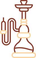 hookah Line Two Color Icon vector